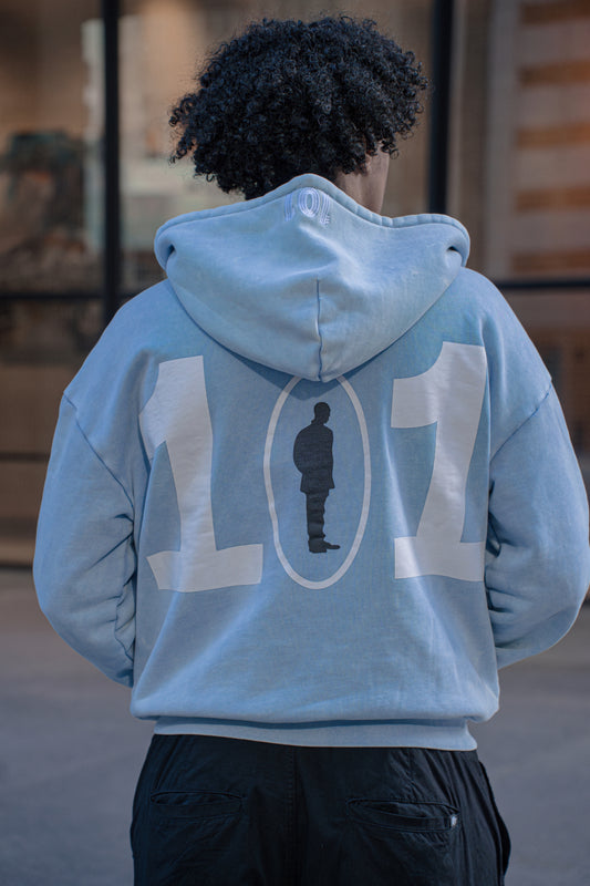 101 ocean blue hoodie
